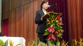 Discurso do Vice Governador da Província Fukuoka Sra.Ebina